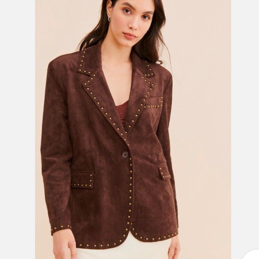 NWOT Blank NYC x Nuuly Vegan Suede Blazer